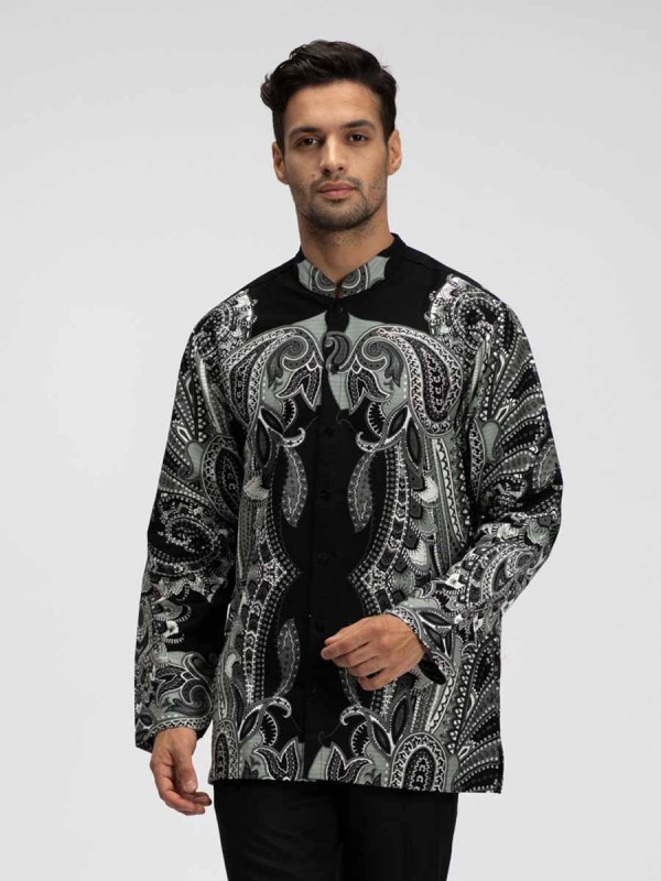 Duman Paisley Long Sleeve Kaftan