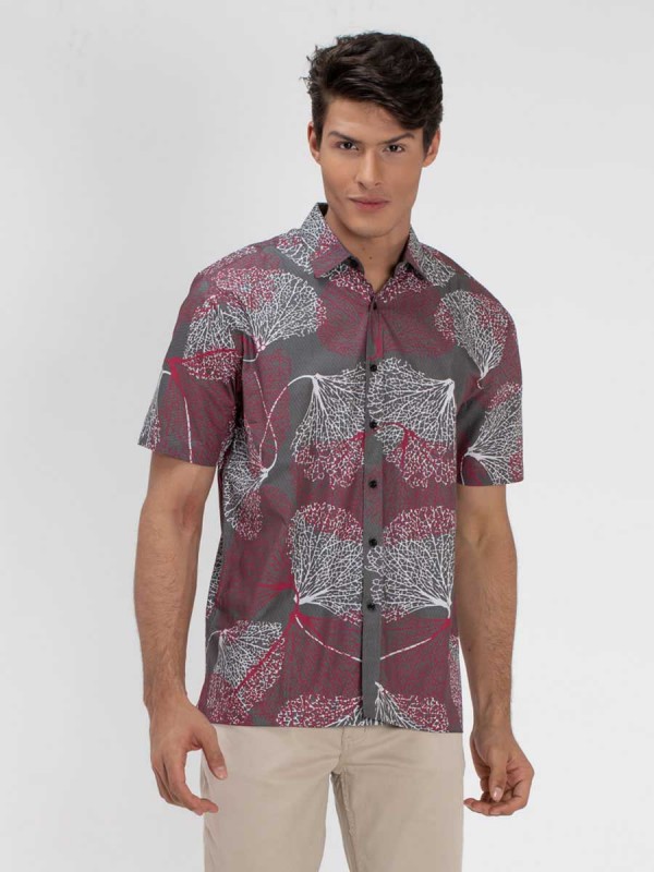 Tamaso Abstract  Printed Shirt