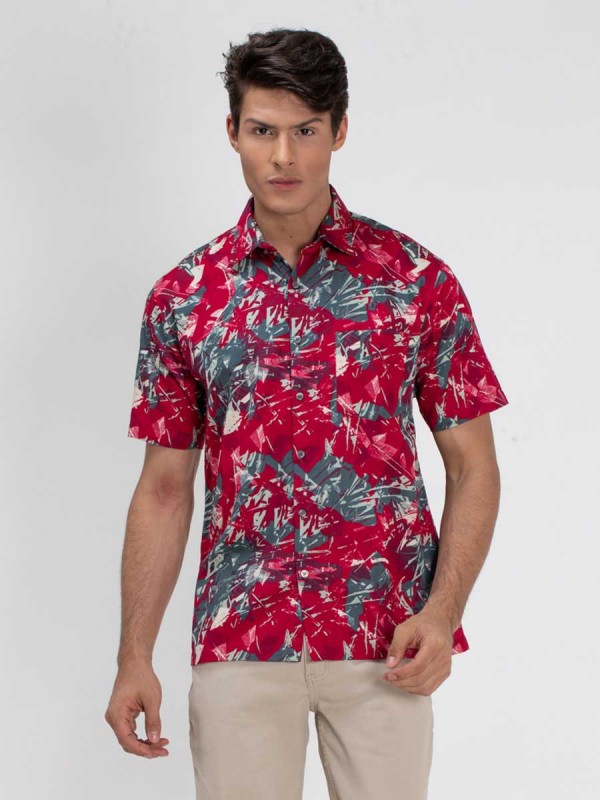 Oregan  Foliage Printed  Shirt