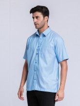 Blue Shirt Short Sleeve Less