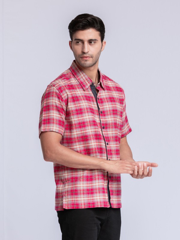 Hexa Plaid Garnet Shirt