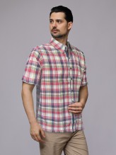 Hexa Madras Red Shirt