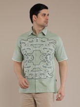 Jade Ornament Embroidery Shirt
