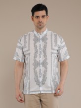 Grey Noella Kaftan Shirt