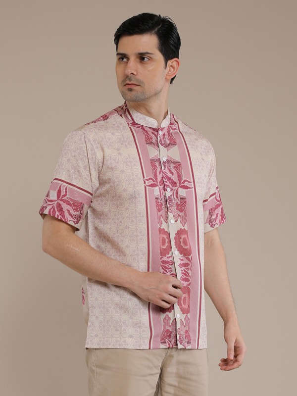 Pekalongan Peranakan Border Kaftan Shirt