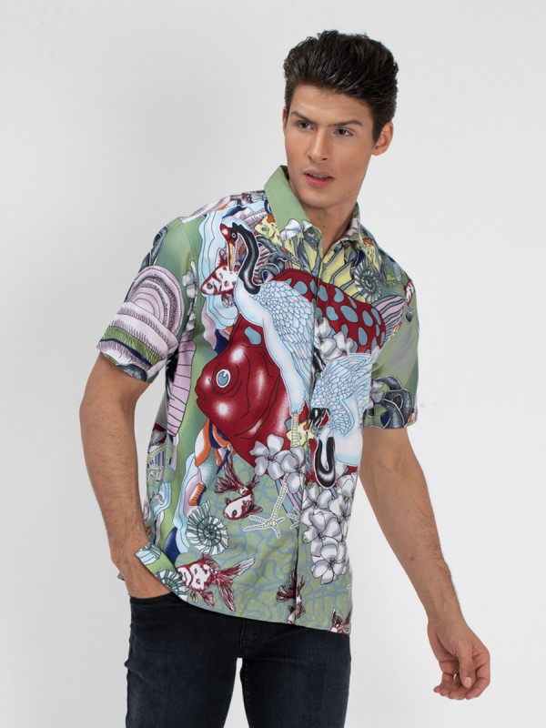 Clarion Random  Printed Shirt