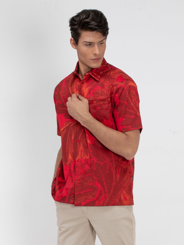 Oregan Palmate Printed  Shirt