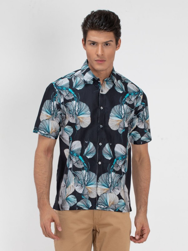 Tamaso Clematis Printed Shirt