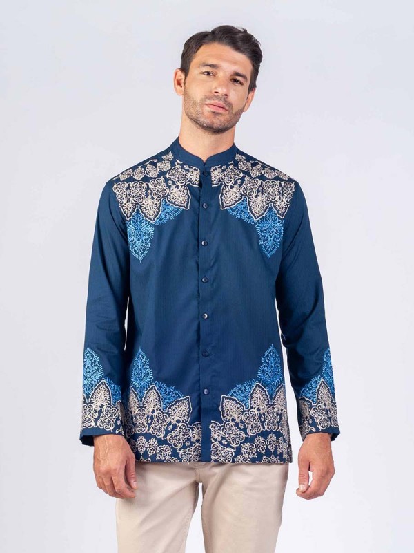 Lazuli Aster Embroidered Kaftan