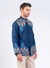 Lazuli Aster Embroidered Kaftan